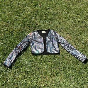 Mustard Seed S sequin bolero jacket